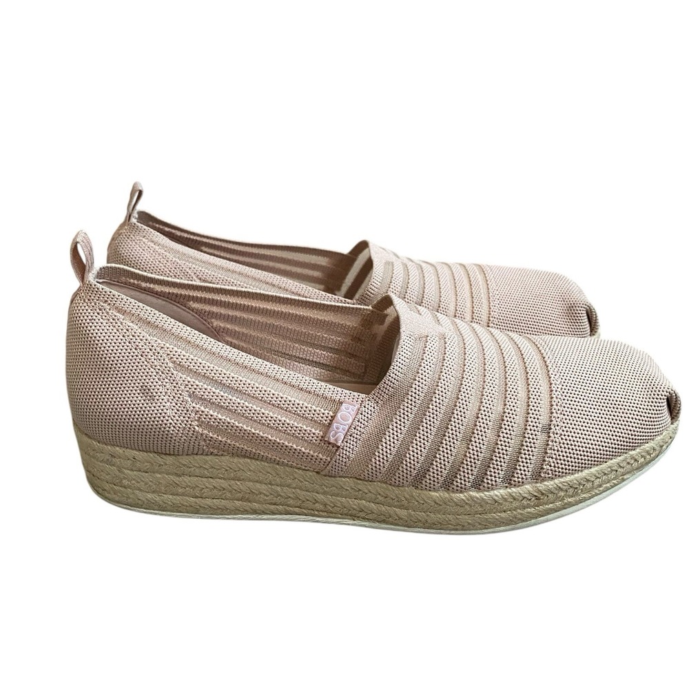 Bobs by Skechers Espadrilles Size 11 EU 41 Pink Comfort Coastal Everyday Comfort